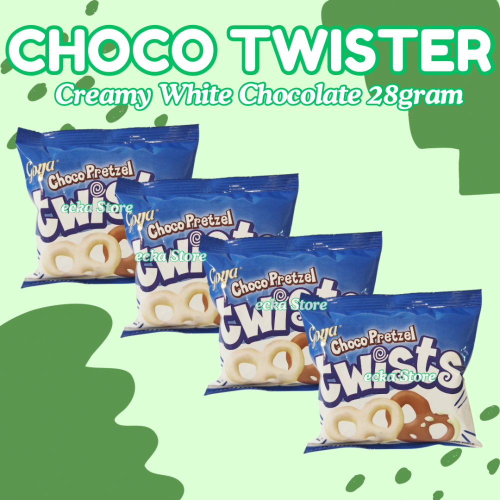 Goya Pretzel Twister Creamy White Chocolate 28gramp