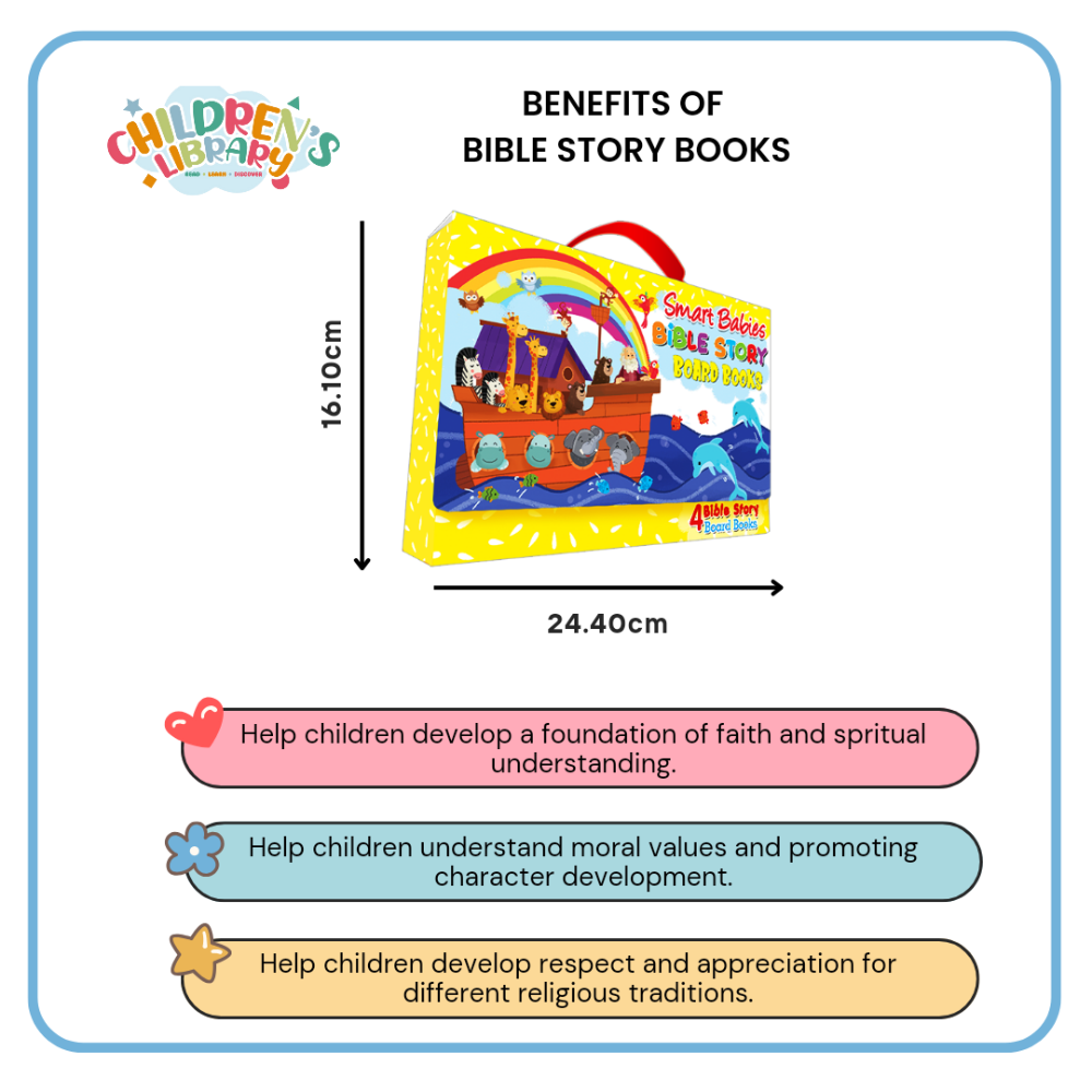 Smart Babies Bible Story Board Books With Carry Case