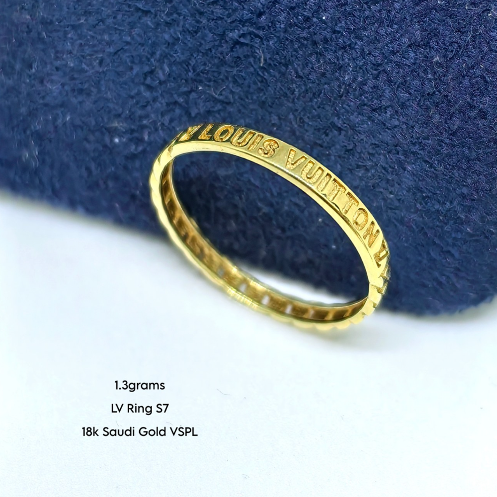 LV Ring 18k Saudi Gold BRANDNEW Pawnable