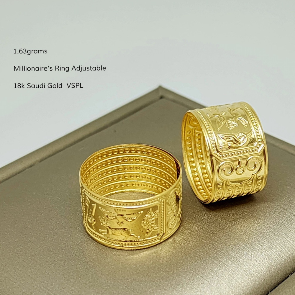 Millionaire's Ring 18k Saudi Gold Pawnable