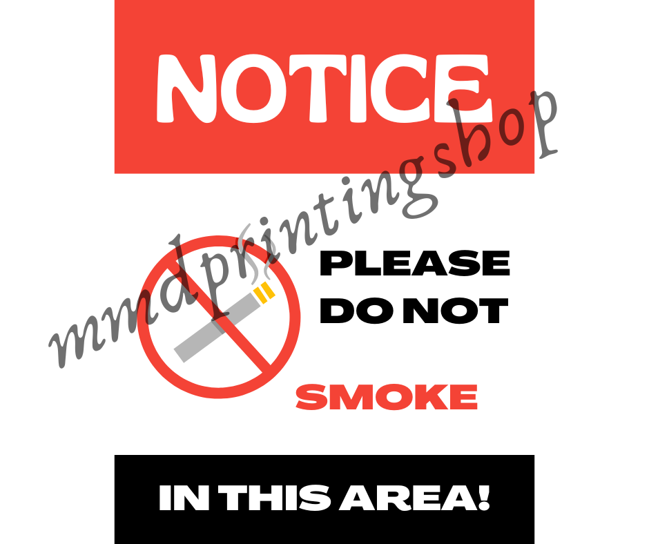 Signage Laminated A4 size